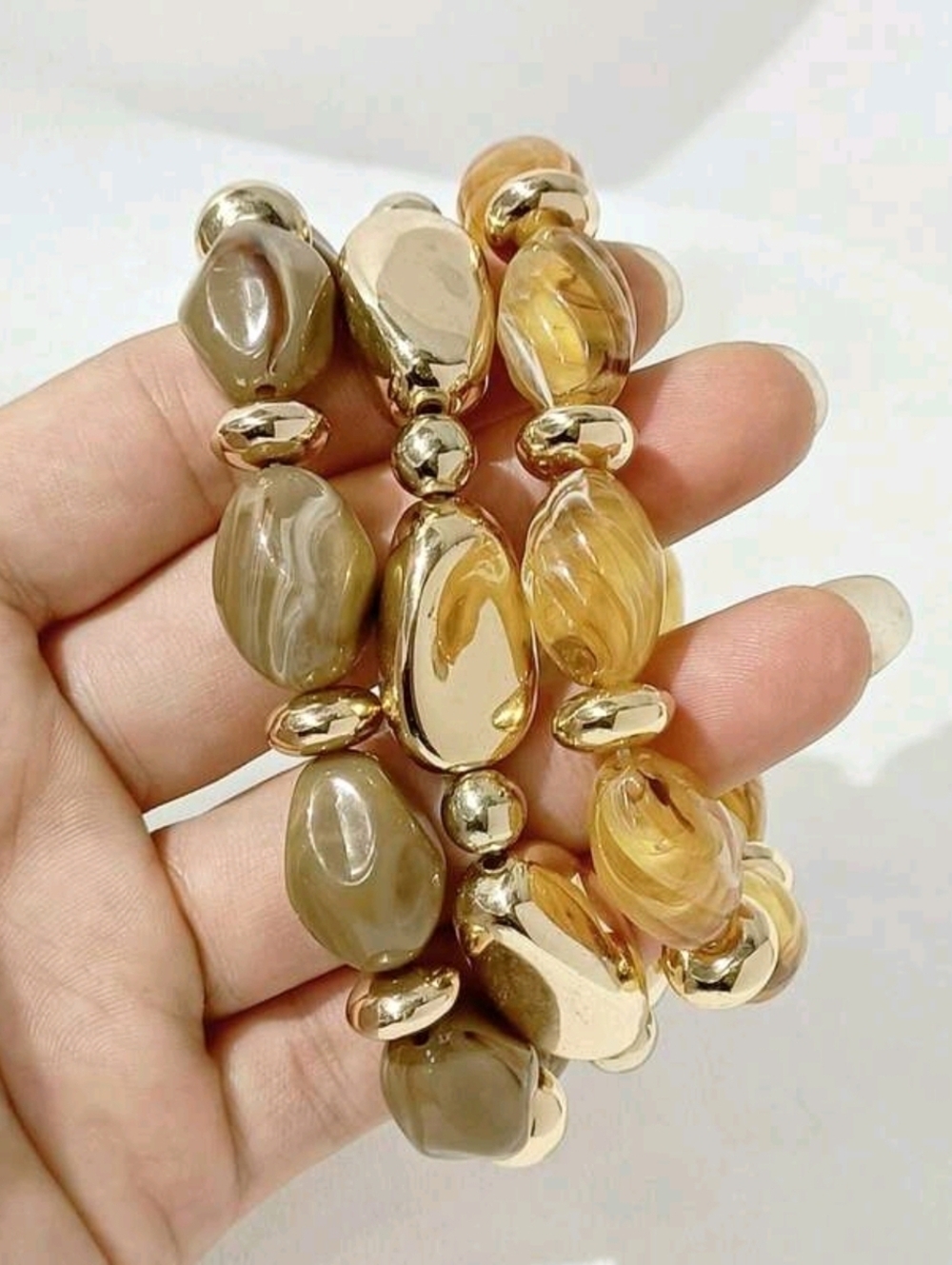 Set Of 3 Stretch Bracelets